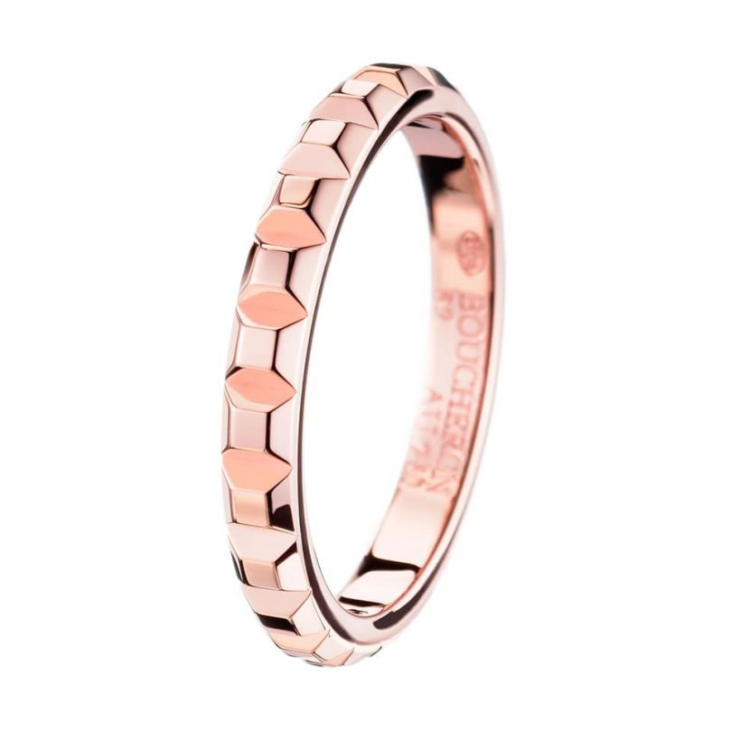Clou de paris pink gold wedding band pink gold Bridal Boucheron Kuwait