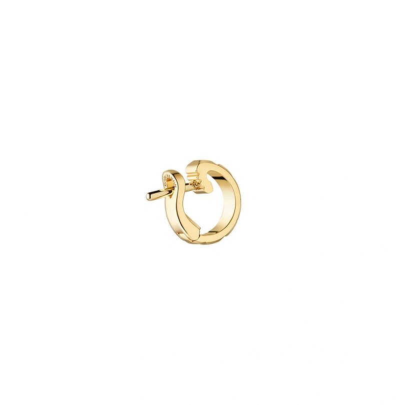 Quatre clou de paris single clip earring yellow gold radiant edition