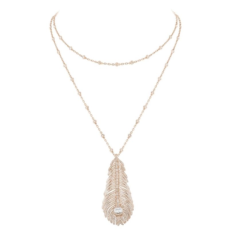 Plume De Paon Pendant Pink Gold Other Boucheron