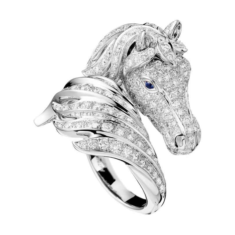 First product packshot Pégase, the horse ring Diamonds