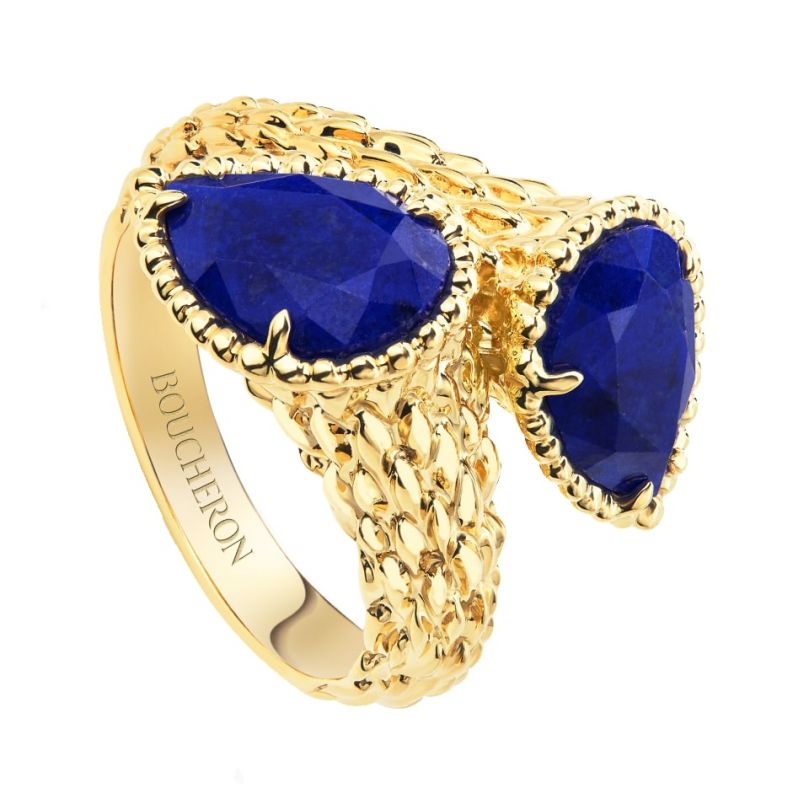 First product packshot Serpent Bohème Two-stone ring, S motifs