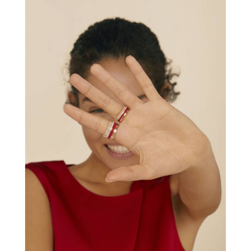 Second worn look Quatre Red Edition Large ring