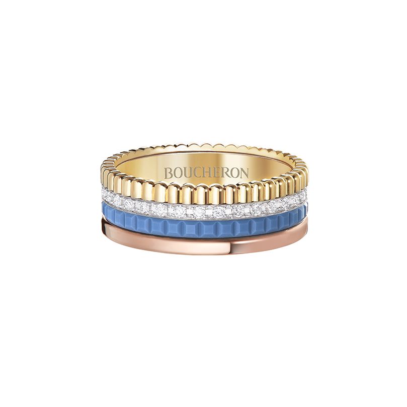 First product packshot Quatre Blue Edition Small Ring