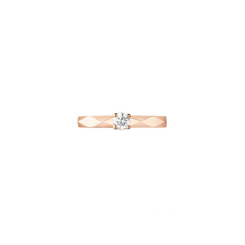 Worn look Facette Engagement Ring