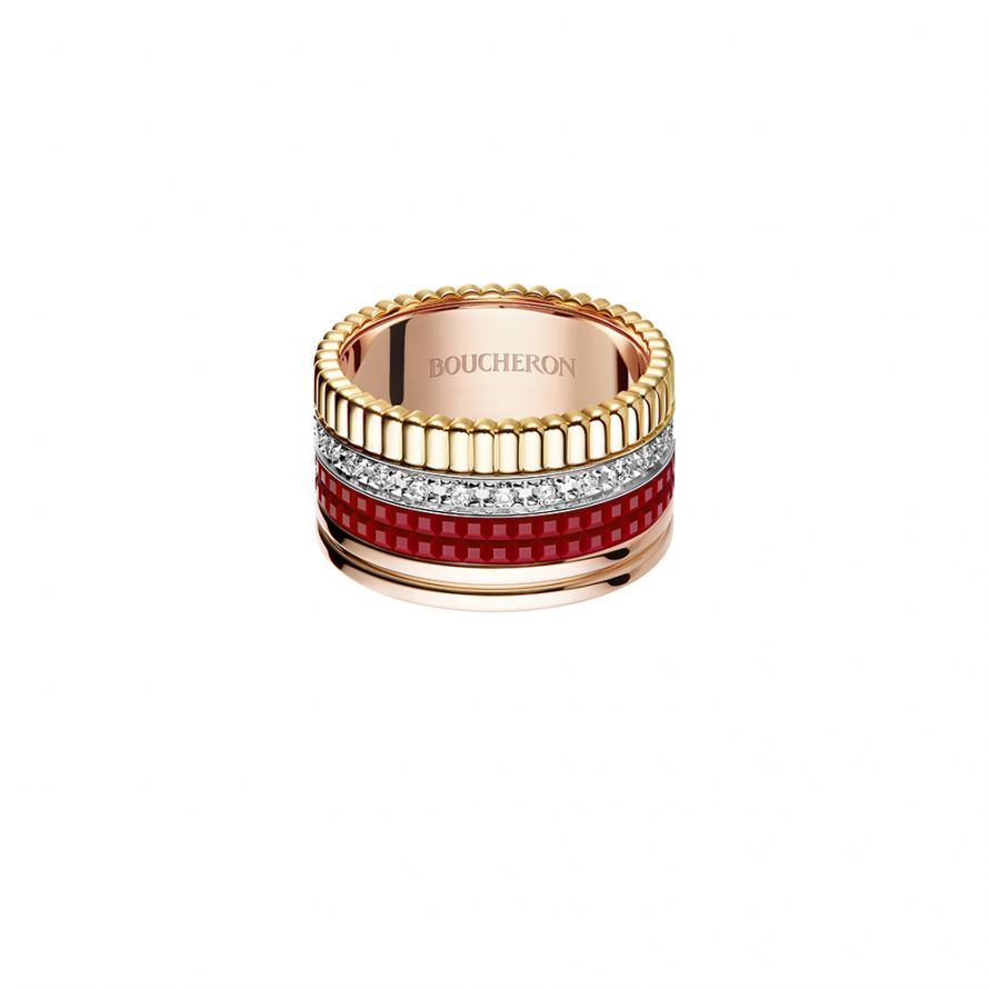 First product packshot Bague Quatre Red Edition, large