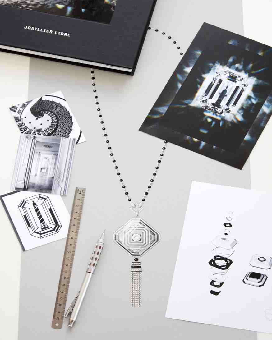 carte blanche paris vu du 26 collection necklace drawing and mood board